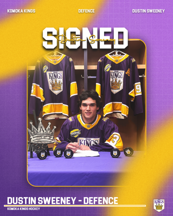 Kings Sign 2009-born Defenceman Dustin Sweeney