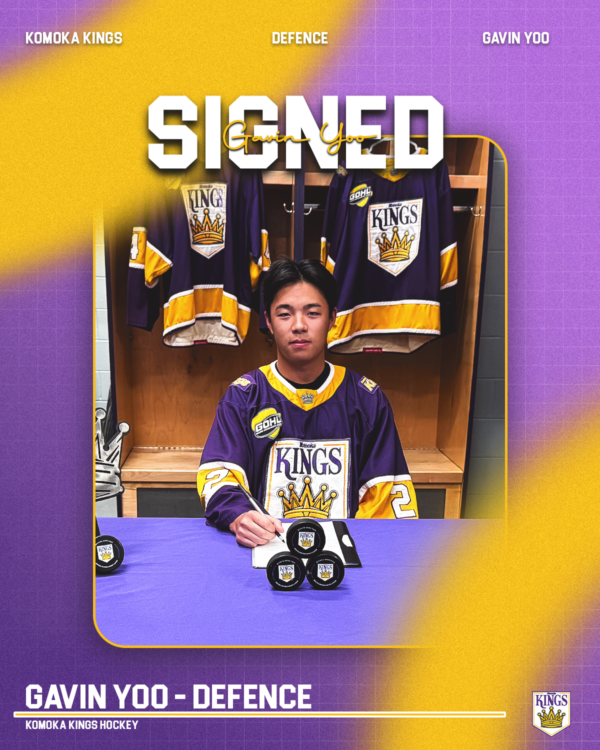 Defenceman Gavin Yoo Signs in Komoka